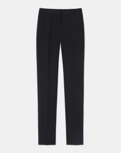 Wool-Silk Crepe Barrow Pant
