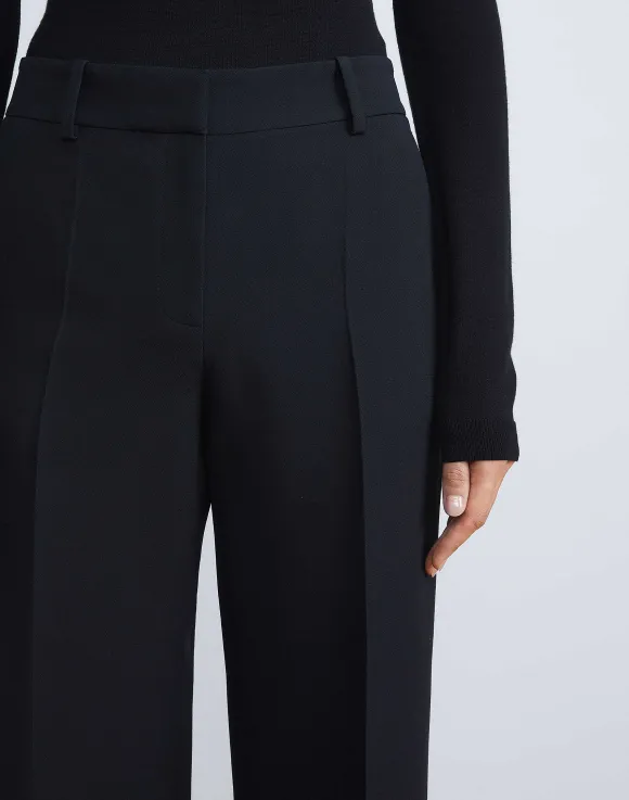 Wool-Silk Crepe Sullivan Pant