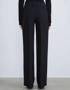 Wool-Silk Crepe Sullivan Pant